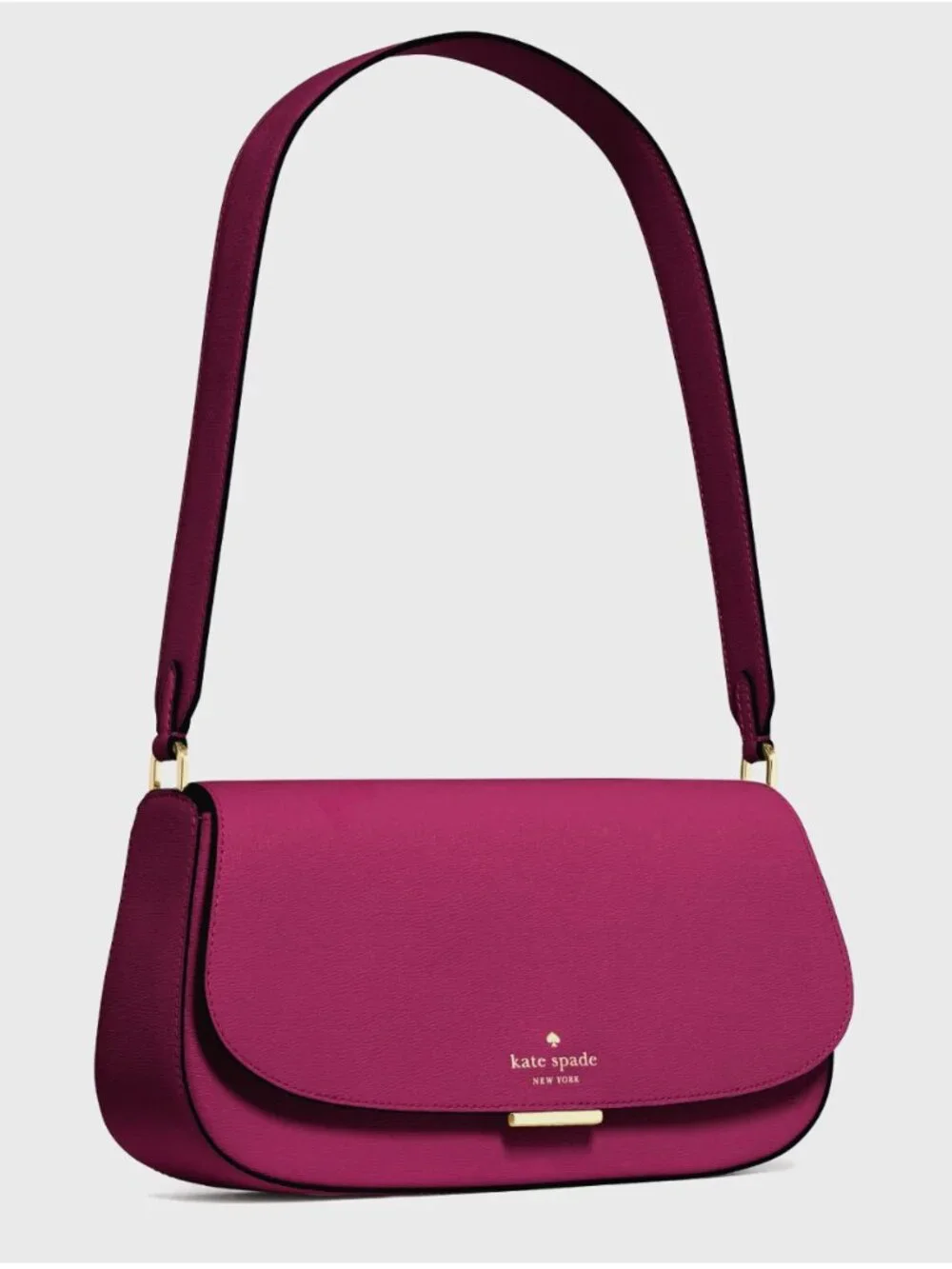 New Kate Spade New York Quinn Shoulder Bag Dark Raspberry